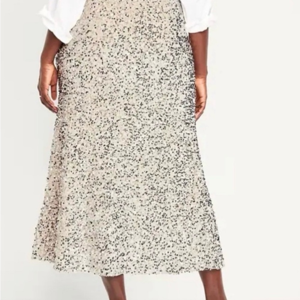 Holiday sequin maxi skirt